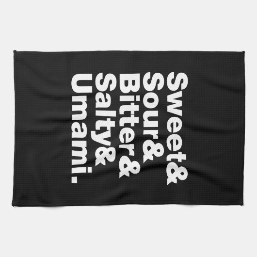 Linge De Cuisine Cinq saveurs de base (Horizontal)