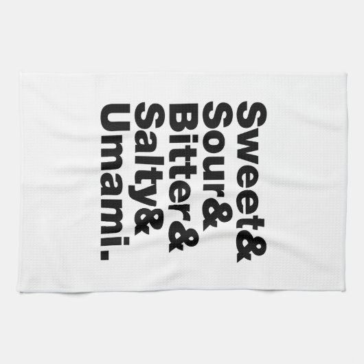 Linge De Cuisine Cinq saveurs de base (Horizontal)