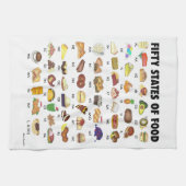 Linge De Cuisine CINQUANTE ÉTATS DE LA NOURRITURE Etats-Unis Amériq (Horizontal)