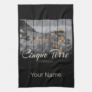 Linge De Cuisine Cinque Terre Vernazza Italie Souvenir vintage