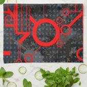 Linge De Cuisine Circuit rouge (Plié)