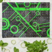 Linge De Cuisine Circuit vert (Plié)