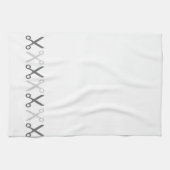 Linge De Cuisine Ciseaux gris élégant Coiffeur Taylor (Horizontal)