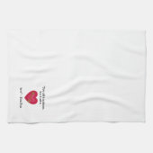 Linge De Cuisine Citation d'amour fantaisiste (Horizontal)