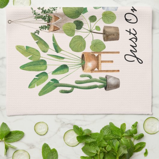 Linge De Cuisine Citation d'aquarelle de la maison (Plié)