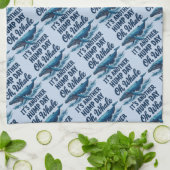 Linge De Cuisine Citation de baleine drôle "Oh Baleine" Conception (Plié)