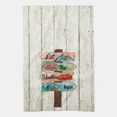 Linge De Cuisine Citation De Camping Directeur Aquarelle Signale La (Vertical)