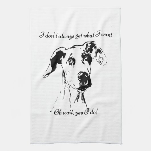 Linge De Cuisine Citation de chien fou (Vertical)