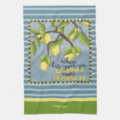 Linge De Cuisine Citation de citron Votre nom trié élégant (Vertical)