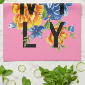 Linge De Cuisine Citation de famille florale (Plié)