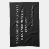 Linge De Cuisine Citation de fierté et de préjudice III (Vertical)