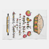 Linge De Cuisine Citation de Jane Austen sur le gâteau à la pomme (Horizontal)