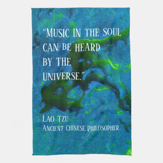 Linge De Cuisine Citation de Lao Tzu (Vertical)