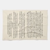 Linge De Cuisine Citation de livre personnalisée Texte Fierté et pr (Horizontal)