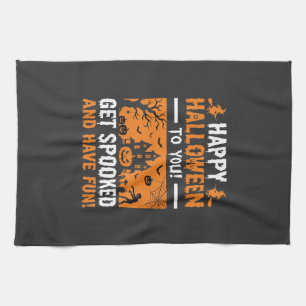 Linge De Cuisine Citation de maison hantée effrayante pour Hallowee