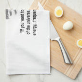 Linge De Cuisine Citation De Nikola Tesla (Quart Plié)