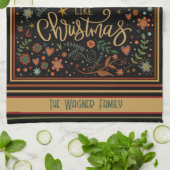 Linge De Cuisine Citation de Noël mignonne en gros (Plié)