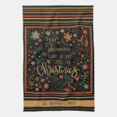 Linge De Cuisine Citation de Noël mignonne en gros (Vertical)