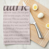 Linge De Cuisine Citation de Poldark (Quart Plié)