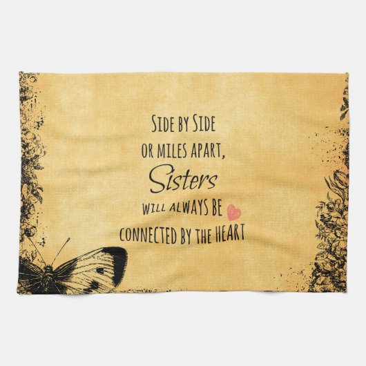 Linge De Cuisine Citation de soeurs (Horizontal)