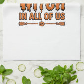 Linge De Cuisine Citation de sorcière d'Halloween Design vectoriel (Plié)