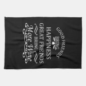 Linge De Cuisine citation de vin drôle pour les amis (Horizontal)