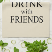 Linge De Cuisine citation de vin drôle pour les amis (Plié)