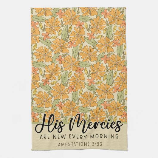 Linge De Cuisine Citation D'Écritures, Verse Biblique, Conception F (Vertical)