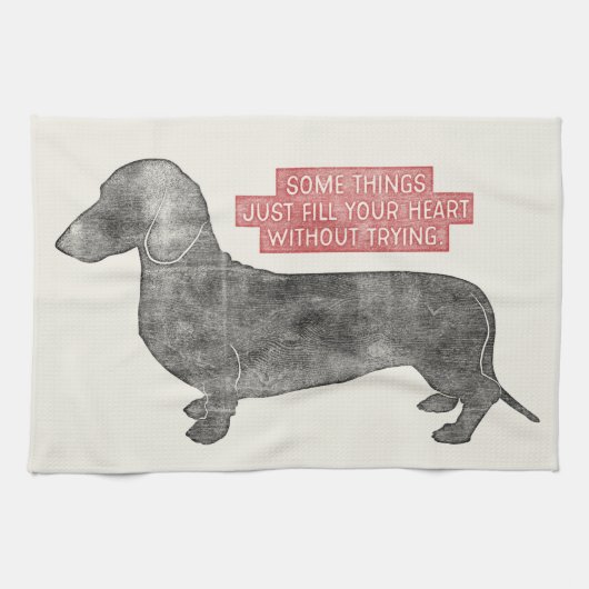 Linge De Cuisine Citation d'illustration d'amant de Doxie Teckel de (Horizontal)