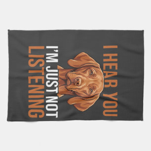 Linge De Cuisine Citation drôle de chien Vizsla n'écoutant pas
