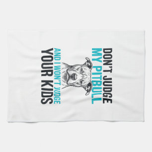 Linge De Cuisine Citation drôle de Pitbull Gravure vintage Design d