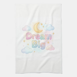 Linge De Cuisine Citation fantaisiste pastel sur fond blanc