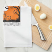 Linge De Cuisine Citation Halloween J'étais Prêt Depuis Le Dernier (Quart Plié)