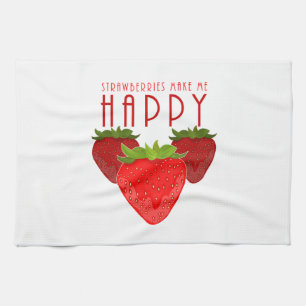 Linge De Cuisine Citation Mignonne sur les Fraises Fruit Mignon