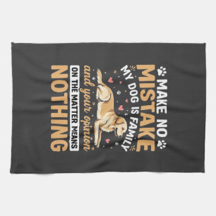 Linge De Cuisine Citation Mon Chien Est Famille