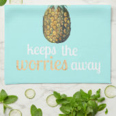 Linge De Cuisine Citation sur la vie de l'ananas (Plié)