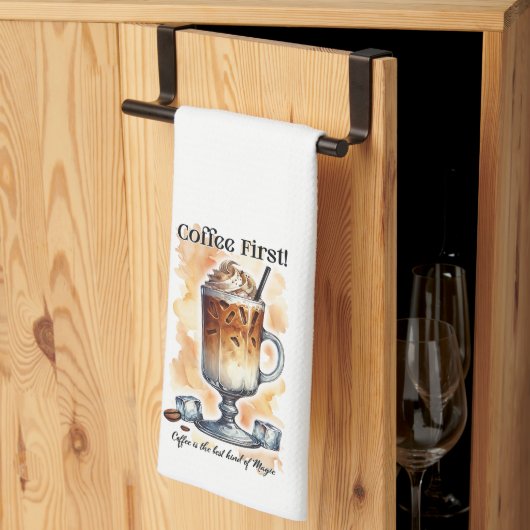 Linge De Cuisine Citations de café Décoration de cuisine (Pliage en tiers)