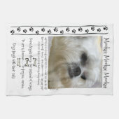 Linge De Cuisine Citations de chien de Lhasa Apso (Horizontal)