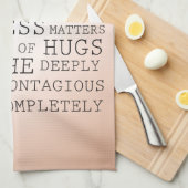 Linge De Cuisine Citations Inspiration Blue Brown Ombre (Quart Plié)