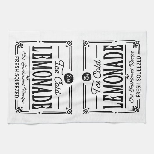 Linge De Cuisine Citron à thème (Horizontal)