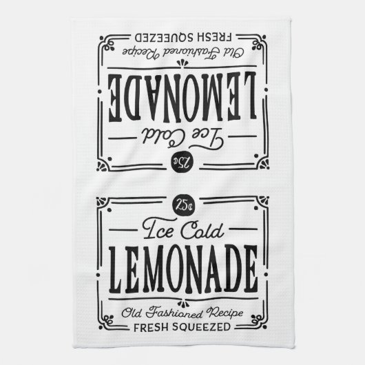 Linge De Cuisine Citron à thème (Vertical)