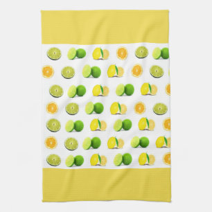 Linge De Cuisine Citron, chaux et cuisine orange Dishtowel
