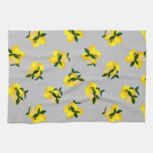 Linge De Cuisine Citron chic gris (Horizontal)
