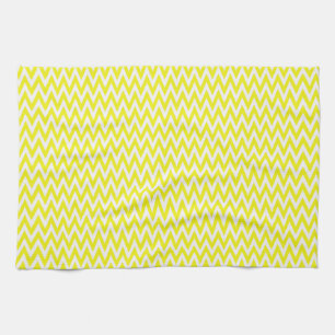 Linge De Cuisine Citron élégant Chevron Design