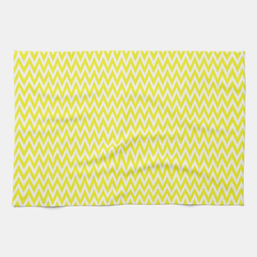 Linge De Cuisine Citron élégant Chevron Design (Horizontal)