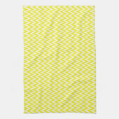 Linge De Cuisine Citron élégant Chevron Design (Vertical)