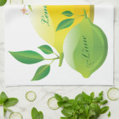 Linge De Cuisine Citron et chaux (Plié)