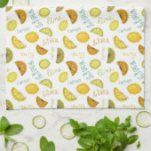 Linge De Cuisine Citron et citron vert Motif (Plié)