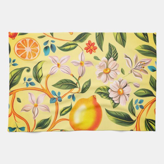 Linge De Cuisine Citron & Fleur d'Oranger (Horizontal)