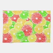 Linge De Cuisine Citron, orange, pamplemousse et tranches de citron (Horizontal)